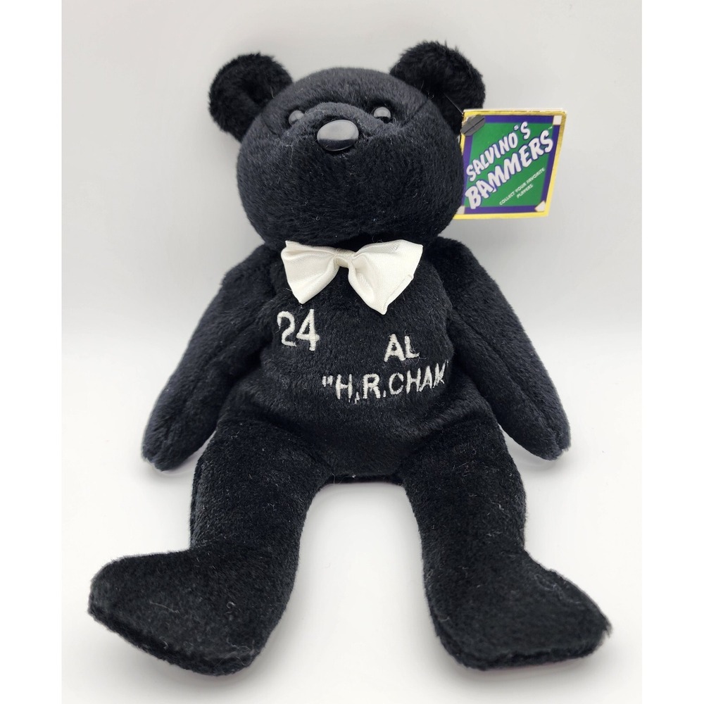 SALVINOS BAM BEANOS HOME RUN CHAMP 1998 NWT BLACK BEAR
